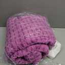 Waffle Electric Heated Throw Blanket  6 Heat Levels & 4 Timer Settings, ETL Certified, Overheat Protection, Ultra-Soft Faux Fur & Sherpa, Machine Washable, Ideal Gift (50x60, Purple)