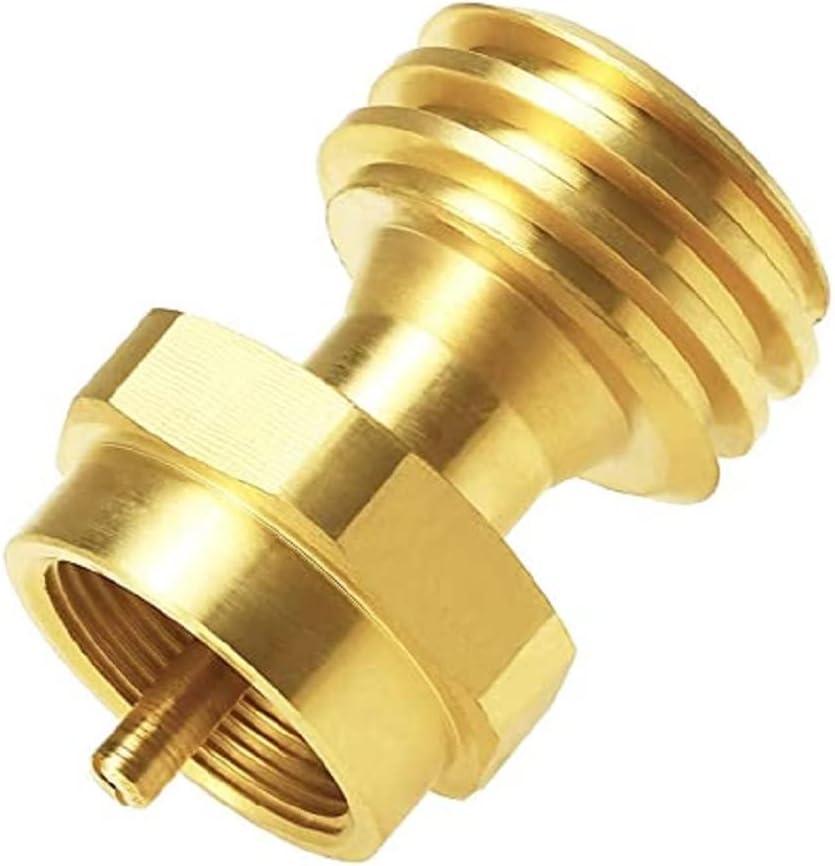 Steak Saver Adapter Propane Adapter 1lb to 20lb, 1lb Propane Adapter for Disposable Throwaway Cylinder Converter Universal Small 1 Pound Propane Tank BBQ Grill Propane Tree