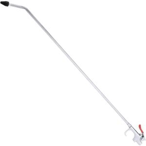 Hiltex 31111 Long Reach Pneumatic Air Blow Gun | 24 Length | 1/4" NPT Air Inlet | Angled Aluminum Nozzle with Pistol Grip Trigger | Rubber Tip