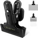 2 Pcs Heavy Duty Magnetic Clips with 1.5 Inch Mouth Opening - Securely Grip Flags, Backdrop Blueprints, Calendars,Tools - Ideal for Artists, Photography Shooting Studios, Worksite, Offices, Tool Carts