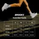 Brooks Run-In No Show Socks I Men & Women Performance Athletic Running Socks I Comfort Fit (3-Pack Set) (Black, M)