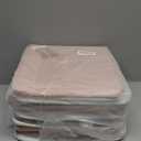 12x12 Storage Cube Bins, 6 Pack Reinforced Bottom Cardboard Foldable Box, Organizer for Closet Shelves, Heavy Home Storage Baskets (White Pink)