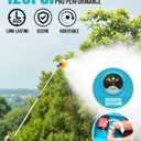 Battery Powered Backpack Sprayer 4 Gallon, 120PSI Adjustable Pressure & Lightweight Electric Sprayer, Garden Weed Yard Lawn Sprayer with 5 Spray Nozzles