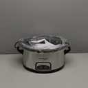 Crock-Pot 6 Quart Programmable Slow Cooker with Timer and Auto Food Warmer Setting, Stainless Steel