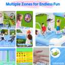 Inflatable Big Bounce House for Kids, Bouncy Castle with Slide, 14.3 x 12.5 x 7.5 feet
