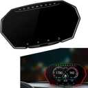 Heads Up Display for Cars, OBD2 Gauge Display GPS Speedometer for Car, Digital Speedometer HUD Display for Most Cars After 2008, Plug and Play (F11)