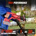 Brushless Cordless Reciprocating Saw 3300 SPM, Dual 21V 4.0Ah Batteries & Fast Charger, 8-Piece Bi-Metal/Wood Blade Kit, Low-Noise Lightweight for Wood, Metal, PVC & Pruning (Carry Case Set)