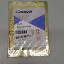 COQOFA 100 Pcs Star Printed 5"X 7" Gift Wrap Cello Cellophane Treat Bags Party Favor bags Clear Candy Cookie Bag Plastic Poly Goodie Storage Bag with Twist Ties for Bakery,Birthday, Wedding ,Party Decorations (Gold)