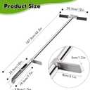 YJINGRUI Soil Probe 40 Inch, Soil Sampler Probe 304 Stainless Steel with Ejector and Foot Pedal, Soil Test Kits for Lawn Garden Farm Soil Sampling
