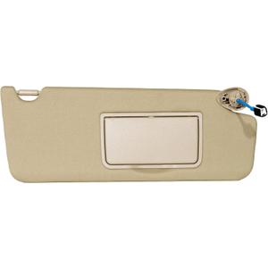 Right Passenger Side Sun Visor Compatible with Honda Pilot 2017-2021, Ridgeline 2018-2020, Sunvisor with Mirror & Vanity Light, Replace PN. 83230-TG7-A12ZA, Beige Passenger Right Side SunVisor