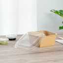 Restaurantware-LIDS ONLY: Matsuri Vision 5.4 x 5.4 x 0.7 Inch Lids For Sushi Containers, 100 Airtight Lid - Containers Sold Separately, No-Fog Design, Clear Plastic Covers, For Sushi Boxes