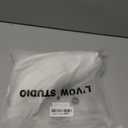 L'VOW Fashion Feather Cape Stole Black White Beige Shawl Burning Man Costumes