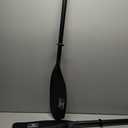 OCEANBROAD Kayak Paddle 86in/218cm, 90.5in/230cm Alloy Shaft 2-Piece Floatable Kayak Oar for Kayaking Canoeing Boating (Black)