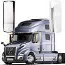 Chrome Door Mirror Power Heated Compatiable with 2004-2017 VNL 670 780 630 730 860, VNM 200 430 630, VNX 300 - Pair Set
