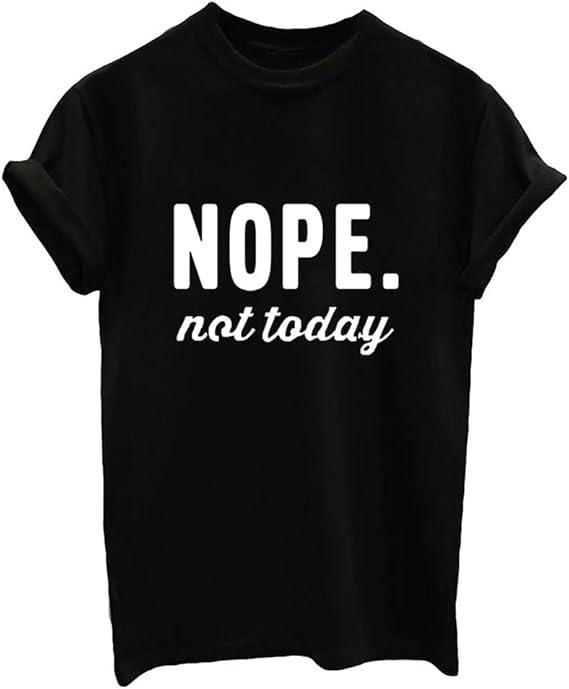YITAN Women's Cute Juniors Tops Teen Girl Tee Funny T Shirt (Medium, Grey)