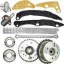 24321-2G111 Timing Chain Kit for 2014-2015 Kia Optima 2.0, 2012-2018 Sportage Sorento 2.0L 2.4L, for 2011-2019 Hyundai Santa Fe Sport Sonata Tucson 2.0 2.4 Timing Chain VVT Sprocket 24350-2G750