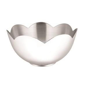 Stainless Steel Fruit Basket Lotus Food Containers Vegetable Storage Kitchenware Decorative Bowls for Contemporary Decor and Centerpieces (Silver)