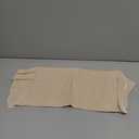 Ruffled Seat Cushions Memory Foam Chair Pads with Ties, Almond, 40 x 40 cm Square