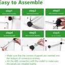 C&AHOME Cube Storage Organizer, 6-Cube Shelves Units, Closet Cabinet, DIY Plastic Modular Book Shelf, Ideal for Bedroom, Living Room, Office, 36.6" L x 12.4" W x 36.6" H Translucent White SBTM3506A