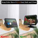 2 x All-New Stand for Show 8 (3rd Gen), Adjustable Stand Mount Compatible with Show 8 (3rd Gen, 2023 Release) & Phone Models, 360 Degree Rotation Tilt and Anti-Slip Base (Black)