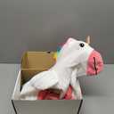 iPlay, iLearn Bouncy Pals Hopping Unicorn Horse, Toddler Girl Inflatable Bouncing Animal Hopper Toy, Outdoor Indoor Plush Ride on Bouncer, Baby Birthday Gift 18 Month 2 3 4 Year Old Kid - Unicorn