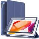 SURITCH Case for iPad 10.2 2021/2020/2019 (9th/8th/7th Generation), Shockproof Protective Smart Cover Case with Stand and Auto Sleep/Wake for iPad 10.2 Inch (Blue)