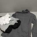 4 Pack Men's Turtleneck Long Sleeve with Cuffs, Thermal Basic Tops Undershirt Pullover, M