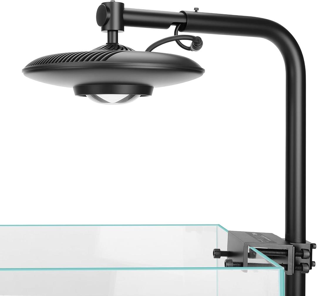 hygger 55W High PAR Aquarium LED Plant Light, 5 Adjustable Brightness Full Spectrum Fish Tank Light Aquarium Lamp & Stand Kit Ideal for Aquascaping Planted Tank Fish Display Shrimp Tank Paludarium