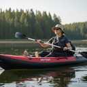 JAYEGT Kayak Seat Deluxe Padded Back Canoe Seat with Back Support SUP Paddle Board Seats Fishing Seat for Universal Sit with Detachable Storage Bag and 4 Adjustable Straps.