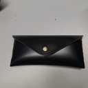 Portable Leather Glasses Case Anti-pressure Glasses Bag Coin Purse Storage Bag Suitable for Men and Women