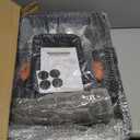 Stainless Steel Litter Box with Lid,Front Entry Top Exit Kitty LitterBox,Extra Large Enclosed Metal Cat Box with Litter Scoop & Litter Mat-Black