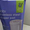 Ubbi Steel Diaper Pail, Odor Locking, No Special Bag Required, Award-Winning, Registry Must-Have, White