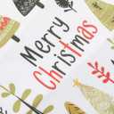 OWENIE Christmas Trees Table Runner for Kitchen Dining Table, Watercolor Print Christmas Tree Runner for Winter Xmas Holiday Decor, 13x72 Inch, Washable