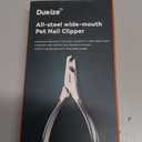 Dog Nail Clippers - All Steel Material, 1.22-Inch Large Opening, Built-in Spring, No Fur Pinch, for Medium to Large Dogs and Cats, Professional Pet Nail Trimmers, With Free Nail File (Polished)