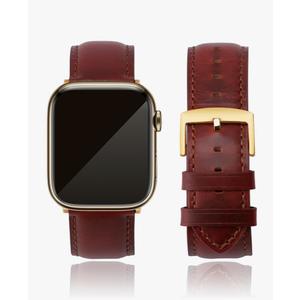 Leather Watch Bands Compatible with Apple Watch 20mm, Top Grain Genuine Leather Replacement Straps for iWatch Series 10 9 8 7 6 5 4 3 2 1 SE2/1 Ultra2/1