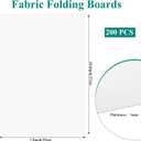 LDHHYH 200 Pack 7.5 x 10.5 Inch Fabric Organizer Boards, Comic Book Boards for Fabric Storage, Thickened Fabric Backing Boards Poster Board for Folding and Storing Cloth Straight