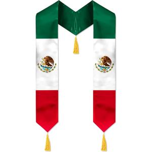 Graduation Stole, Flag Graduation Sash for International Graduates 72"