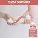 Nialnant 100% Cotton Dish Towels for Kitchen, Super Absorbent Tea Towels, Ultra Soft Hand Towels with Hanging Loop - 15x25, Green+Red+Yellow