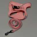 Hipubby Dog Harness and Leash Set, No Pull Soft Mesh Puppy Harness for Small Medium Dogs, Cats - Step in Reflective Breathable Lightweight Vest Harness for Walking, Training - Pink, M (M (Chest: 17.5"-19"))