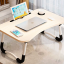 Slendor Lap Desk with Cup Holder, Foldable Laptop Table for Bed, Portable Bed Desk for Laptop and Writing, Computer Tray with Tablet Slot, Notebook Stand Reading Holder for Couch Sofa Floor