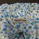 Beautyiin Women Floral Chiffon Midi Long Skirt for Holiday Medium