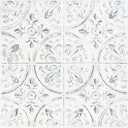 RoomMates TIL4623FLT StickTiles White Tin Peel and Stick Tile Backsplash, 10.5 inch x 10.5 inch, 4 Count (Pack of 1)