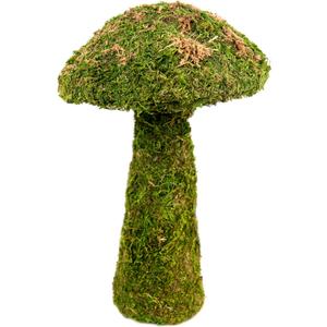 SuperMoss (55271) Deco Moss Small Mushroom, 11", Fresh Green