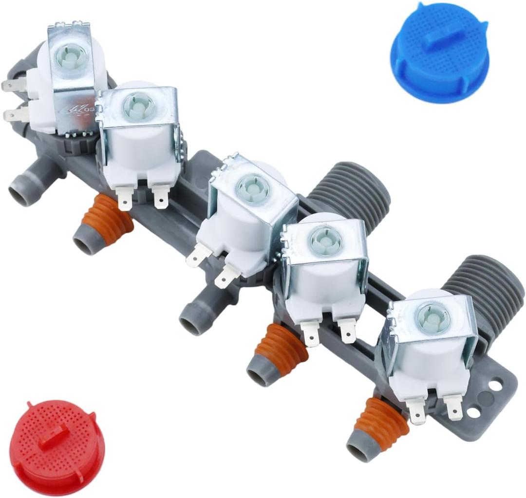 5221EA1008F AJU73213301 LG Washer Water Inlet Valve AJU75152601 2025 Upgrade for Kenmore WT5680HWA WT7200CW WT5170HV WT4970CW WT1201CW, Replaces 5221EA1008F AP6308239 TAW35618287 PS3527446