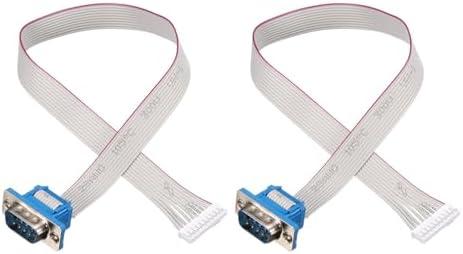 2 Pcs DB9 Male to PH 2.0mm Female Connectors Adapter 9 Pins with Wire Cables YENCONG471