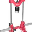 Portable Drill Guide for Straight Holes, Heavy-Duty 0 to 60 Angle Drilling Guide, Drill Press Adapter for Hand Drill, Precision Adjustable Drill Jig Attachment with 1/2" Chuck