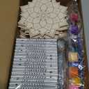 Sets Lotus Flower Wind Chimes Craft for Kids Color Your Own Mandala Windchime DIY Unfinished Wood