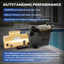 W3SP2607X10 Pool Pump 115/230 V, 1 HP Single Speed Pool Pump, High Speed Replacement for Hayward SP2607X10 Super Pump, Fits all In-Ground Pool and Spas
