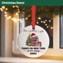 3 x Bookish Gifts Christmas Ornament for Reader Book Lovers, Book Lover Ornaments Gifts for Christmas Tree
