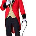 Dashing Ringmaster Costume | Circus Showman Performer Outfit with Jacket, Pants, Boot Covers, and Hat Large
